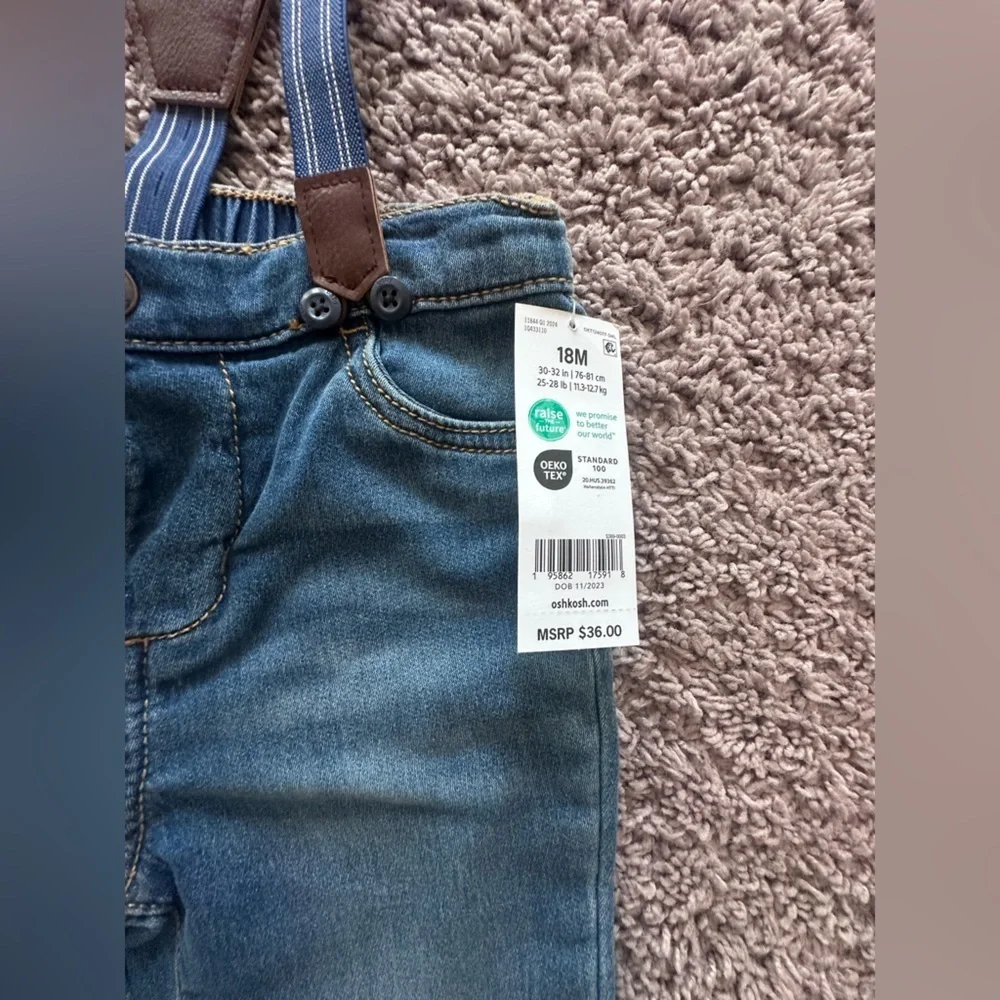 Brand New Long Suspenders Denim Overalls